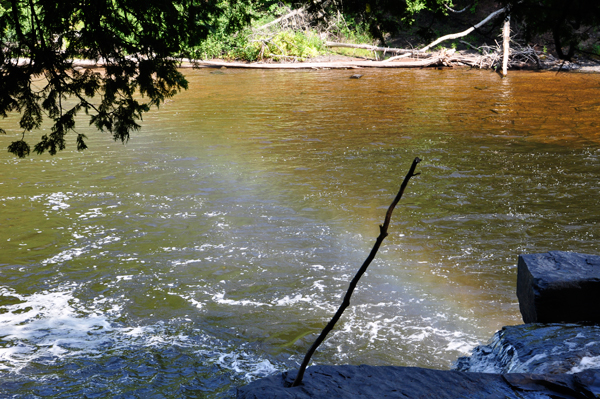 Presque Isle River and a rainbow